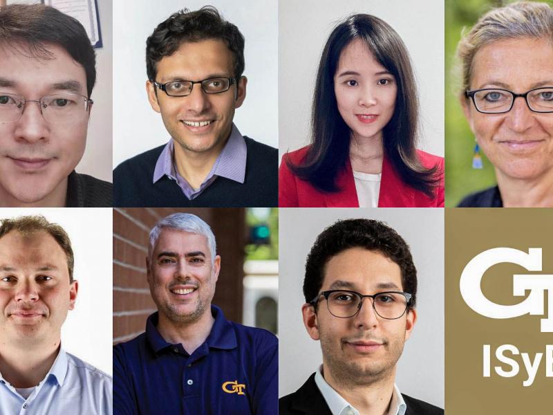 Pictured Left to Right: George Lan, Ashwin Pananjady, Yao Xie, Katya Scheinberg, Johannes Milz, Joel Sokol, and Juba Ziani